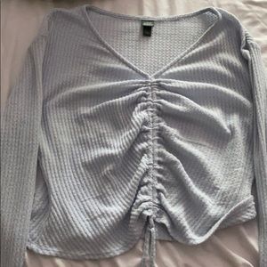 long sleeve crop top